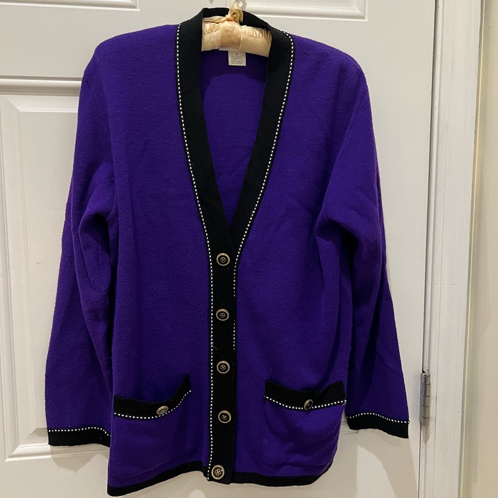 Adolfo Collectibles Vintage Lambswool Cardigan